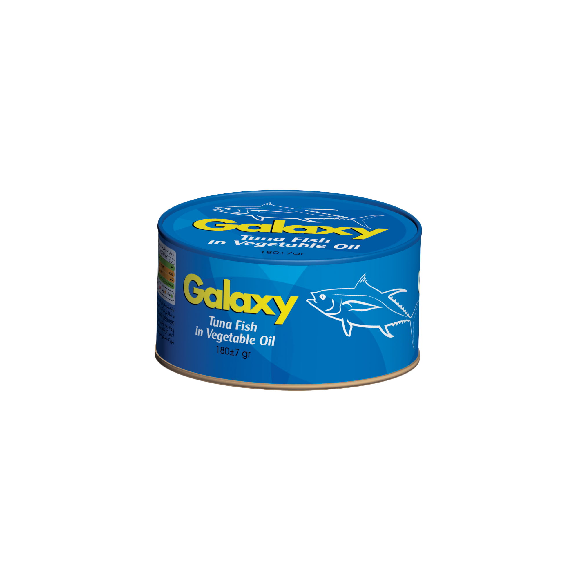 وم_ کنسرو تن ماهی گلکسی 180 گرمی ساده