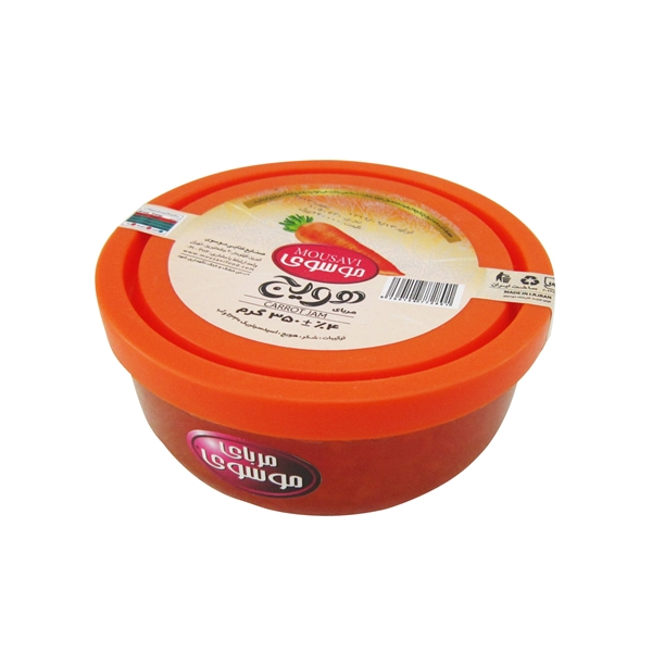 موسوی_ مربا هویج زعفرانی 350 گرم (12*1)