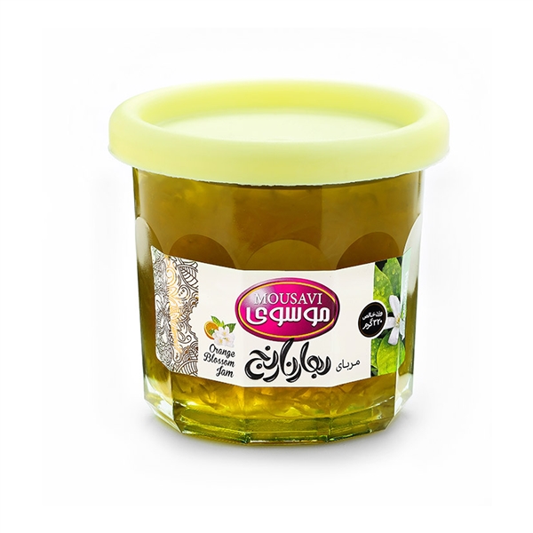 موسوی_ مربای بهارنارنج 320گرم شیشه ای 12*1