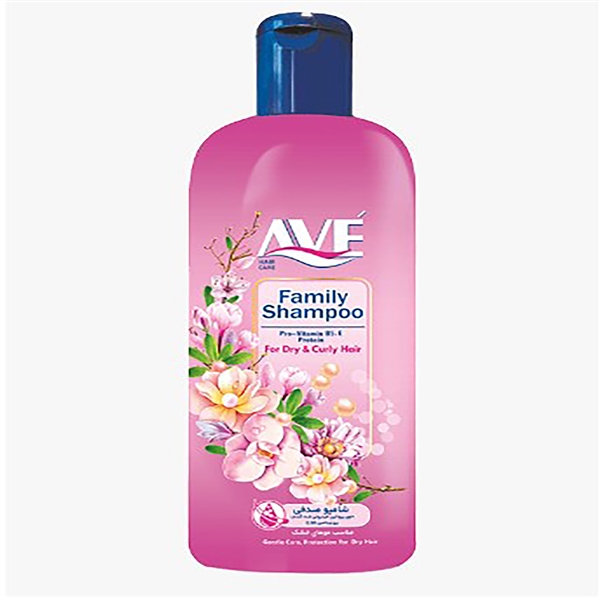 ave-شامپو صدفي صورتي مخصوص موهاي خشک 1000گرم 12*1