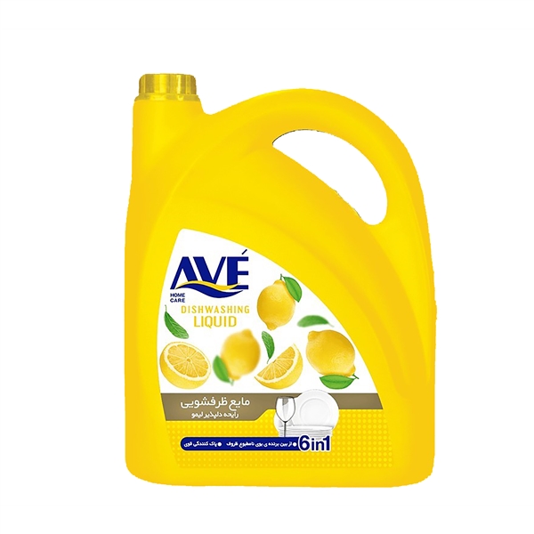 ave-مايع ظرفشويي 6*1با رايحه ليمو 3750گرم 4*1