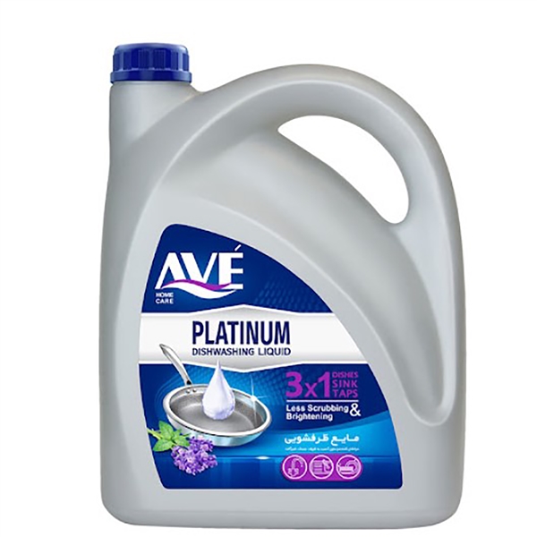 ave-مايع ظرفشويي پلاتينيوم 3*1 با رايحه نعنا و لوندر 3750گرم 4*1