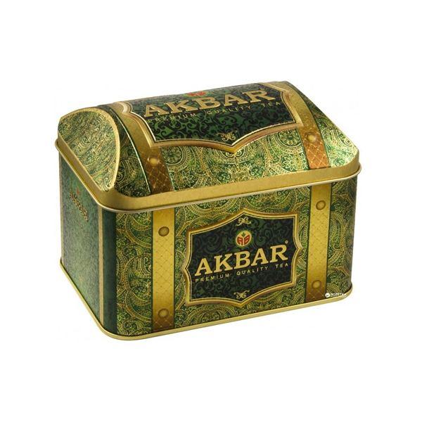 چای اکبر_ چای صندوقی میکس سبز با گیاه 250 گرم 