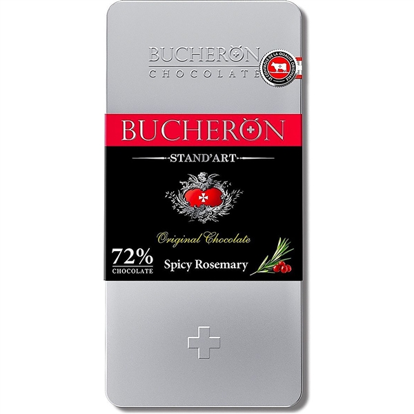 بوچرون_شکلات دارک فلزي72%رزبري اسپايسي100گرم