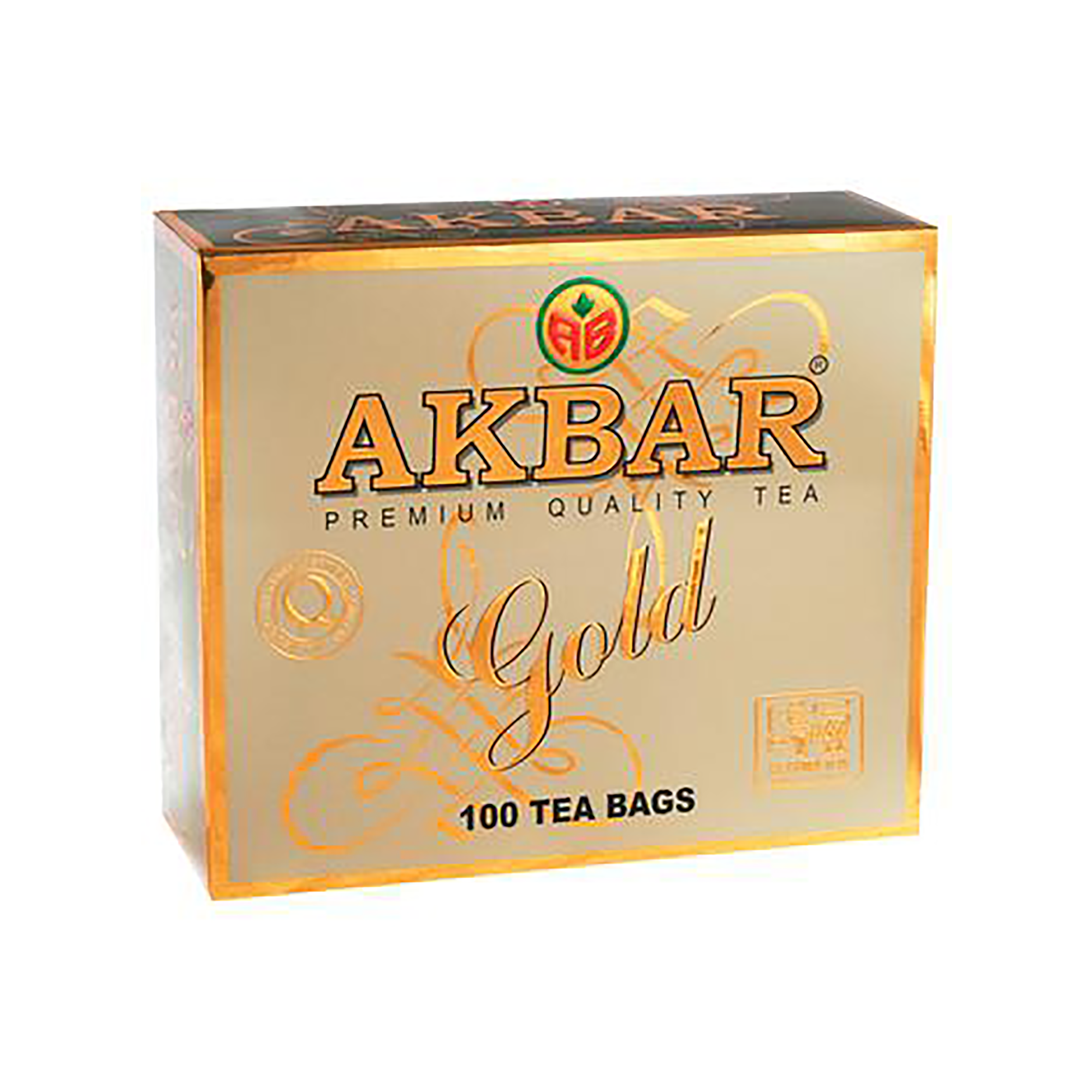 چاي اکبر تي بگ گلد فويلدار 100 عددي