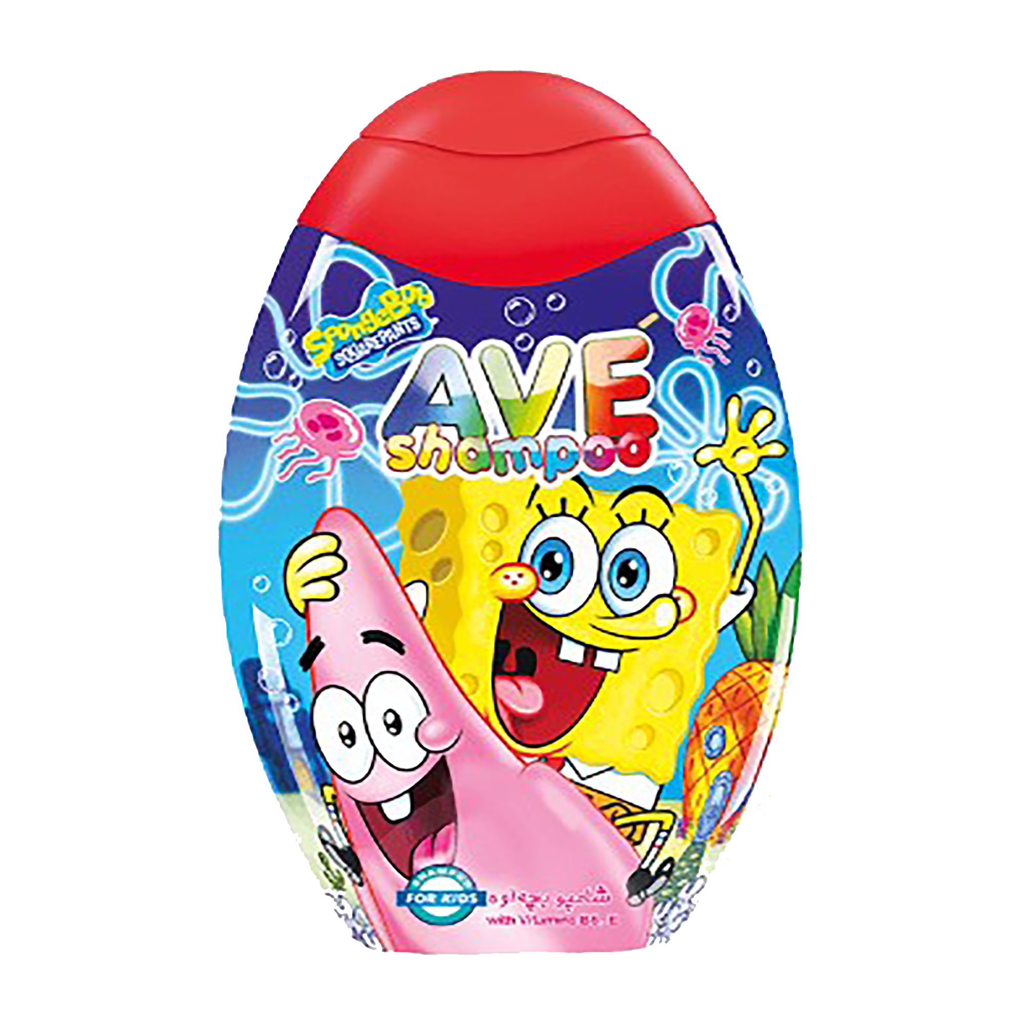 ave-شامپوسر باب اسفنجي مخصوص کودکان حاوي ويتامين 280ميل 16*1